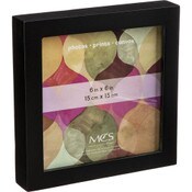 Wholesale - 6X6" BLACK PHOTO FRAME C/P 4, UPC: 044021475577
